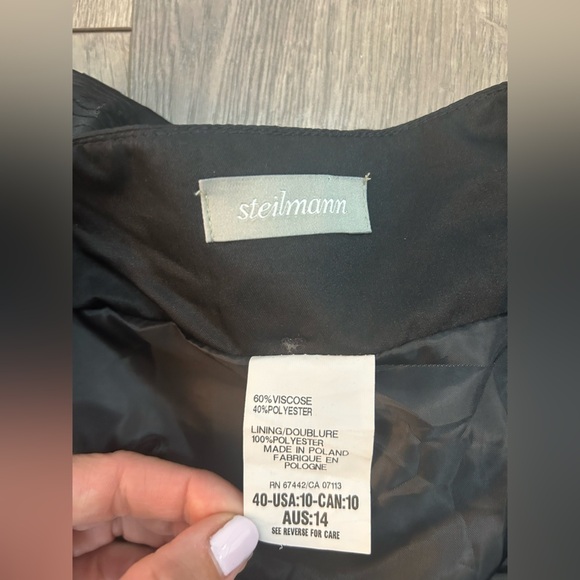VINTAGE Steilmann Black A-Line Skirt - Picture 4 of 4